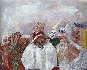 James Ensor Masks Confronting Death Or Masks Mocking Death Spain oil painting reproduction